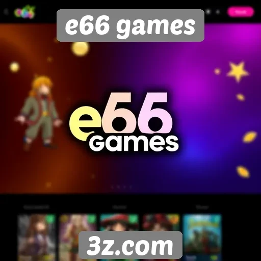 Explorando a interface do site e66 games